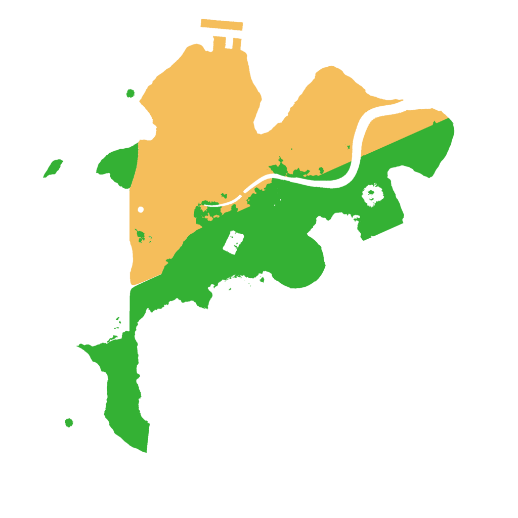 Biome Rust Map: Procedural Map, Size: 2500, Seed: 763916214