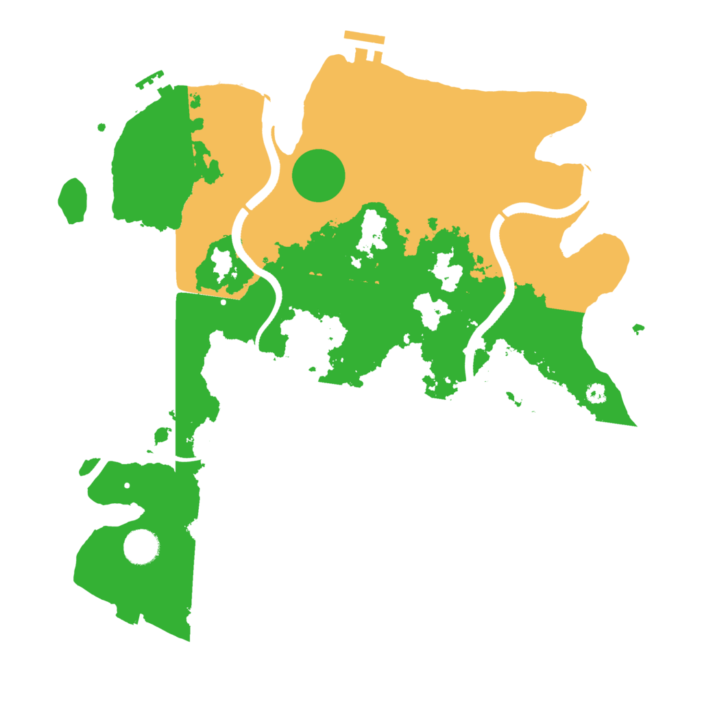 Biome Rust Map: Procedural Map, Size: 3500, Seed: 683103865