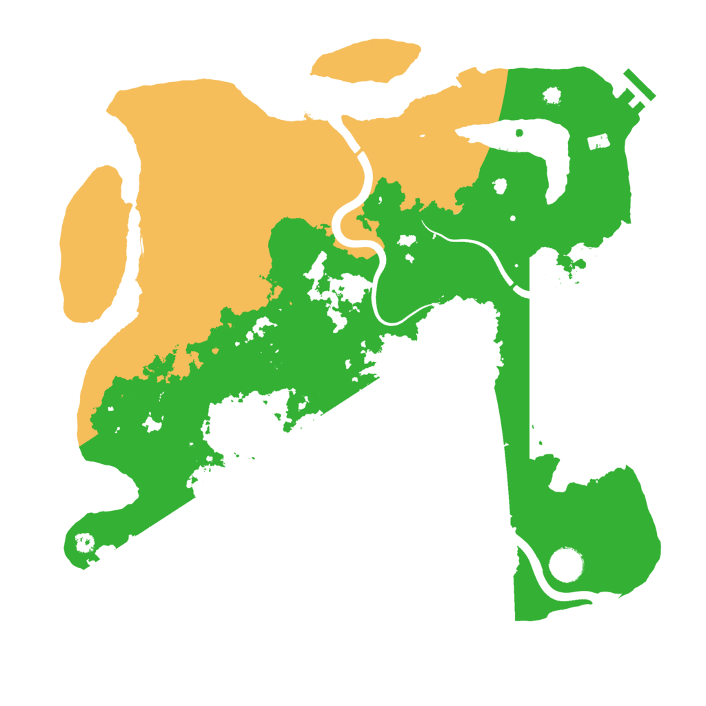 Biome Rust Map: Procedural Map, Size: 3650, Seed: 990814681