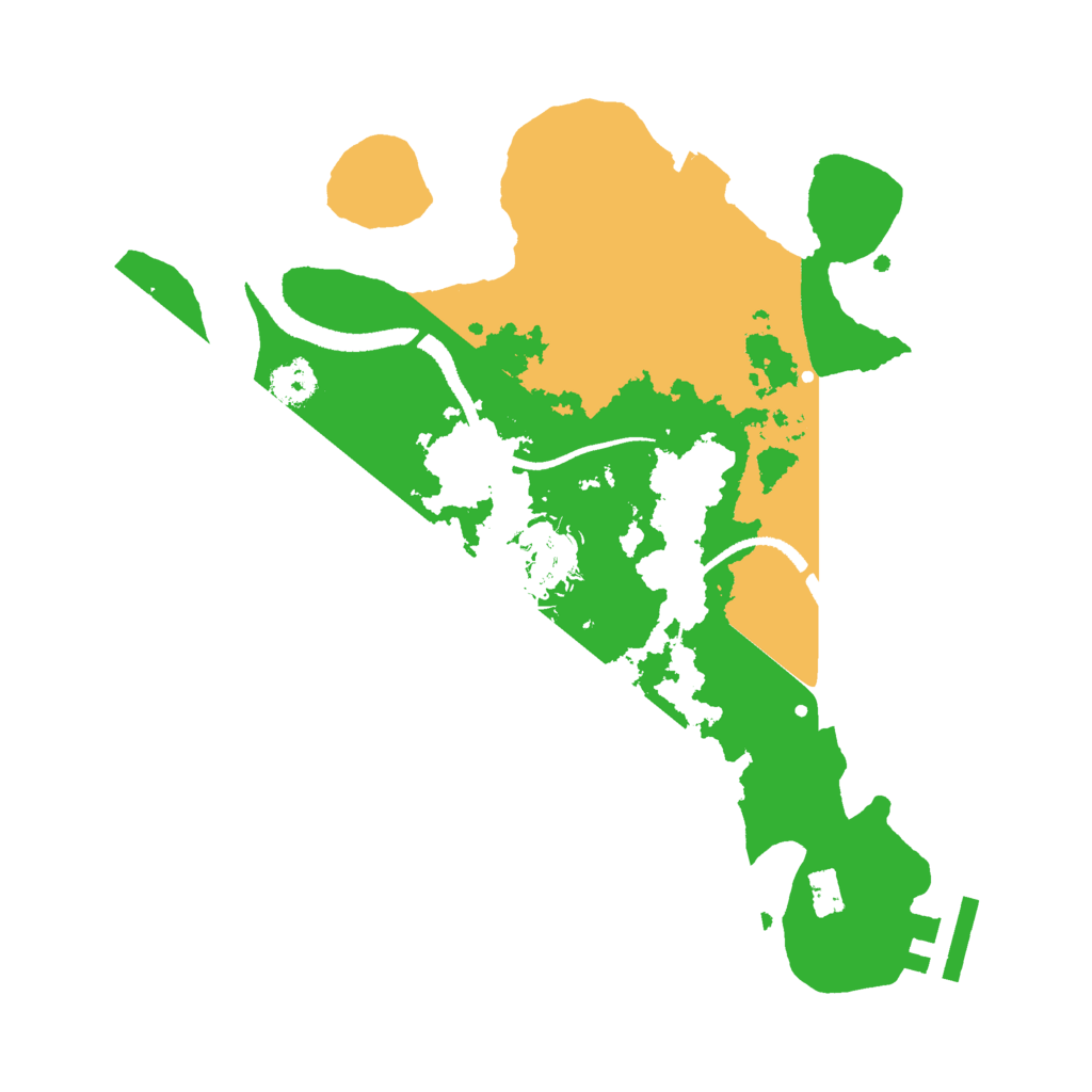 Biome Rust Map: Procedural Map, Size: 2600, Seed: 123451257