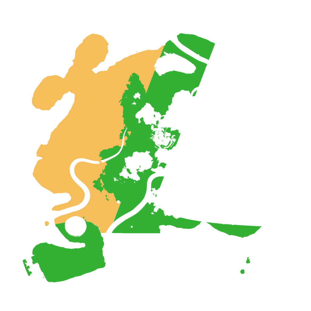 Biome Rust Map: Procedural Map, Size: 2800, Seed: 1286039732