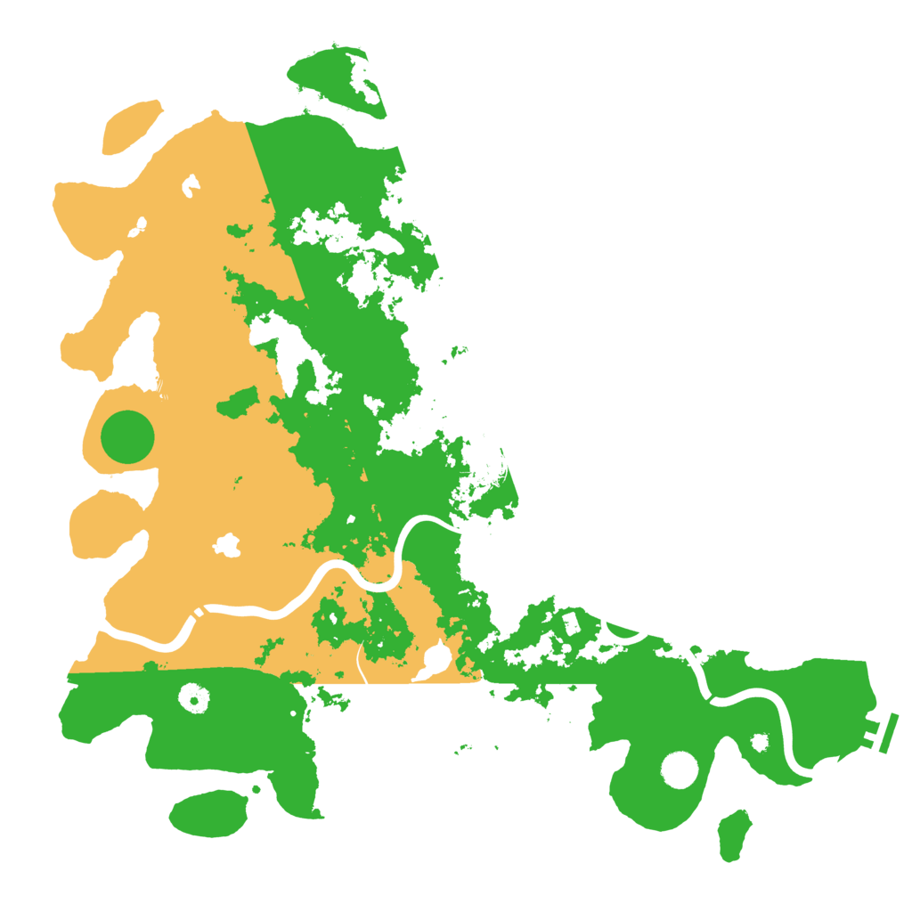 Biome Rust Map: Procedural Map, Size: 4500, Seed: 1664675767
