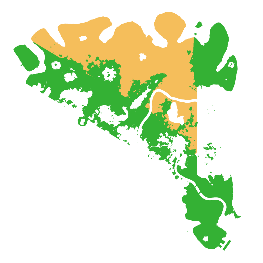 Biome Rust Map: Procedural Map, Size: 4500, Seed: 954275813