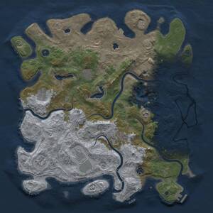Thumbnail Rust Map: Procedural Map, Size: 4500, Seed: 954275813, 16 Monuments