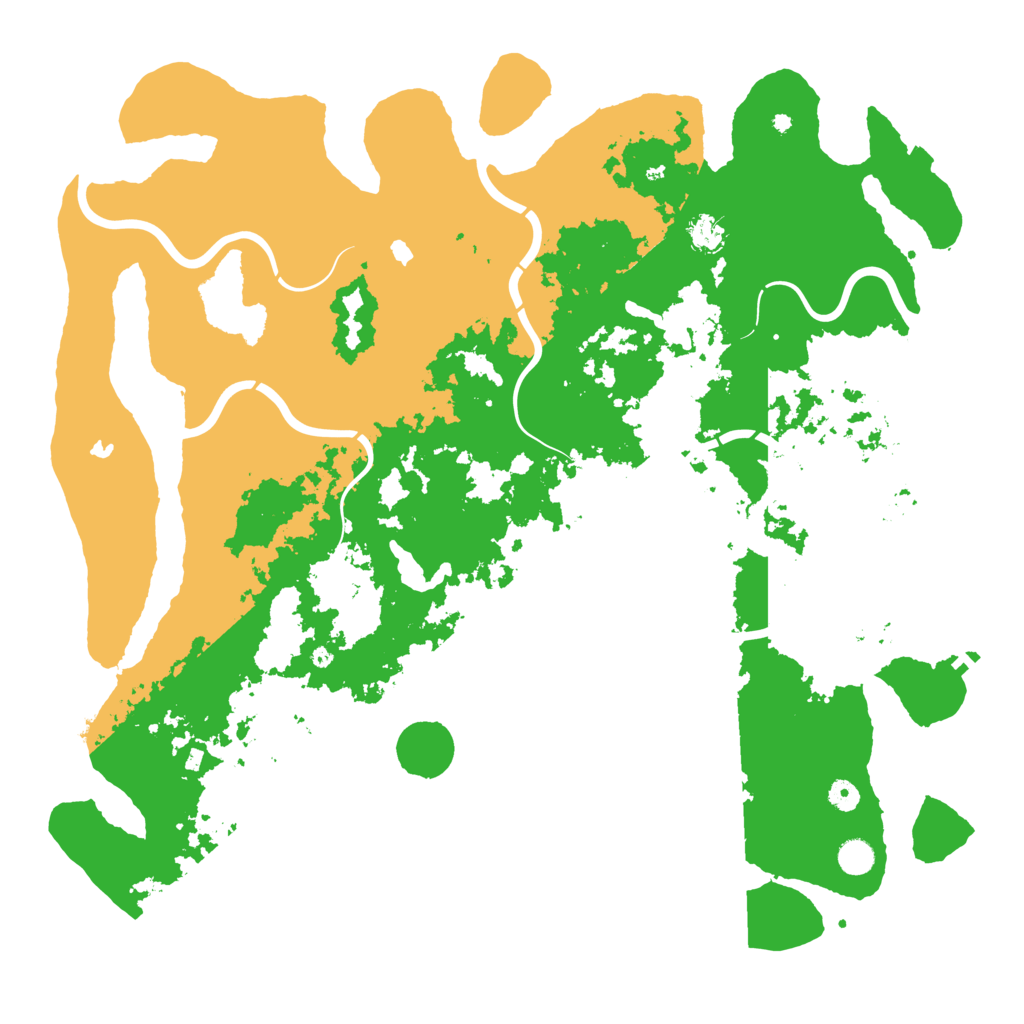 Biome Rust Map: Procedural Map, Size: 5000, Seed: 2578615