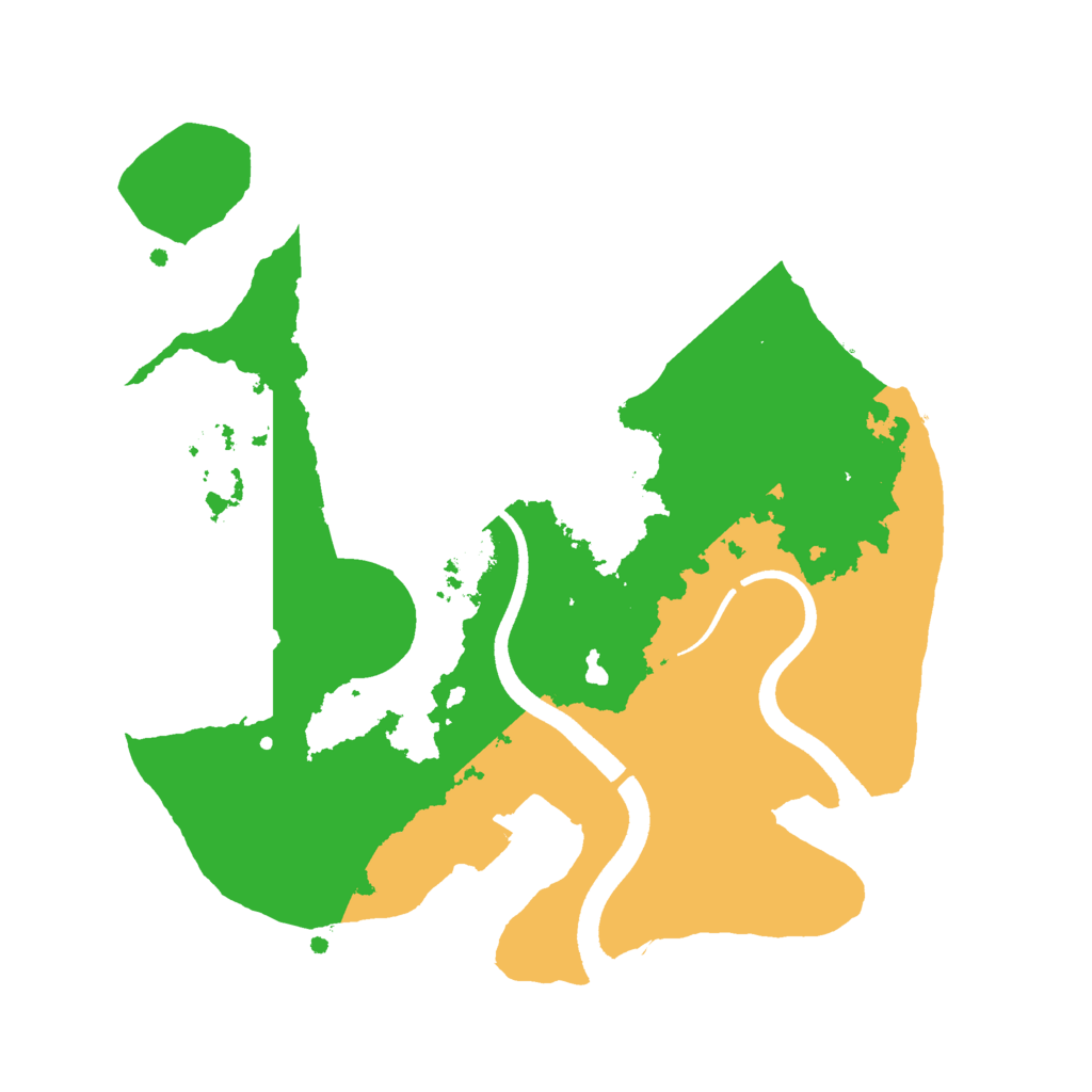 Biome Rust Map: Procedural Map, Size: 2500, Seed: 1597796837