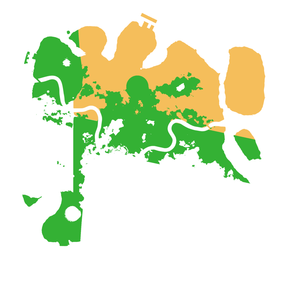 Biome Rust Map: Procedural Map, Size: 3500, Seed: 890303305