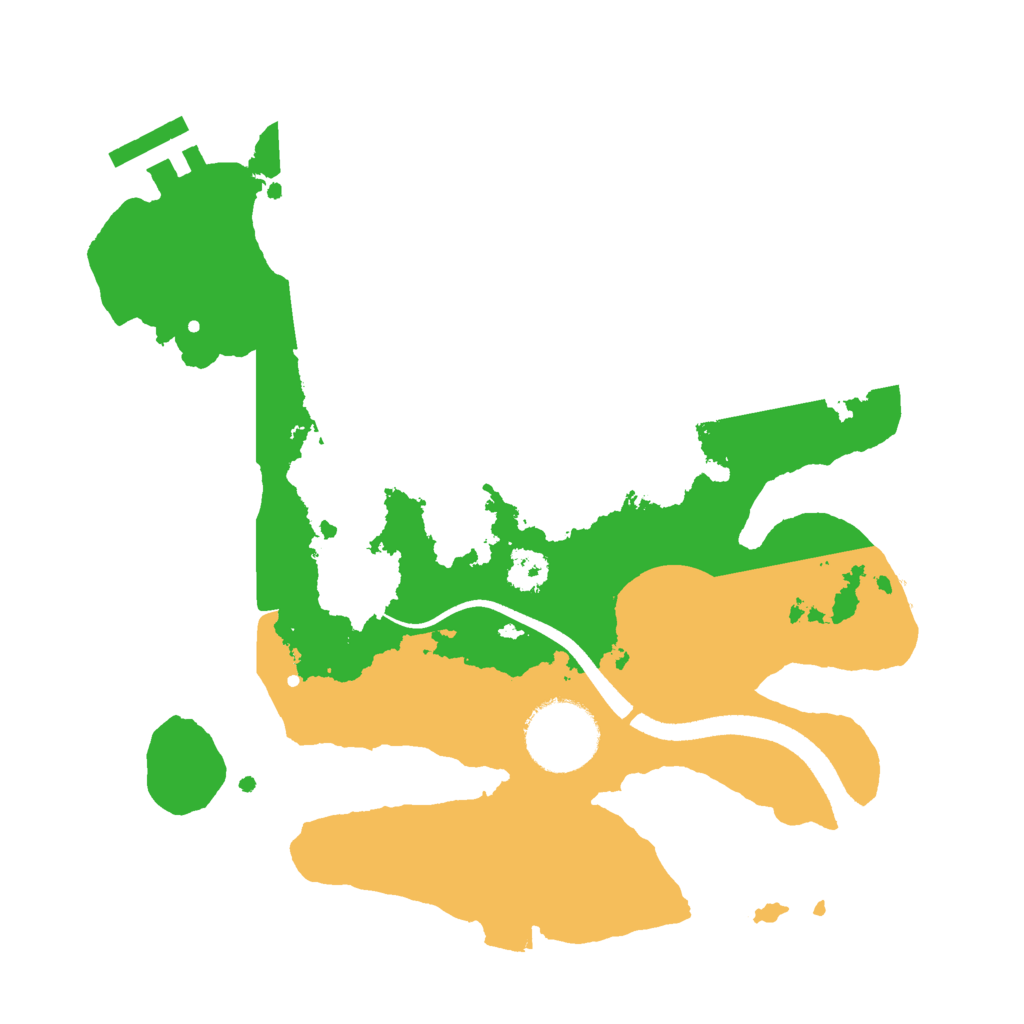 Biome Rust Map: Procedural Map, Size: 2500, Seed: 864670281