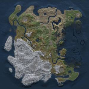 Thumbnail Rust Map: Procedural Map, Size: 4250, Seed: 566941971, 15 Monuments