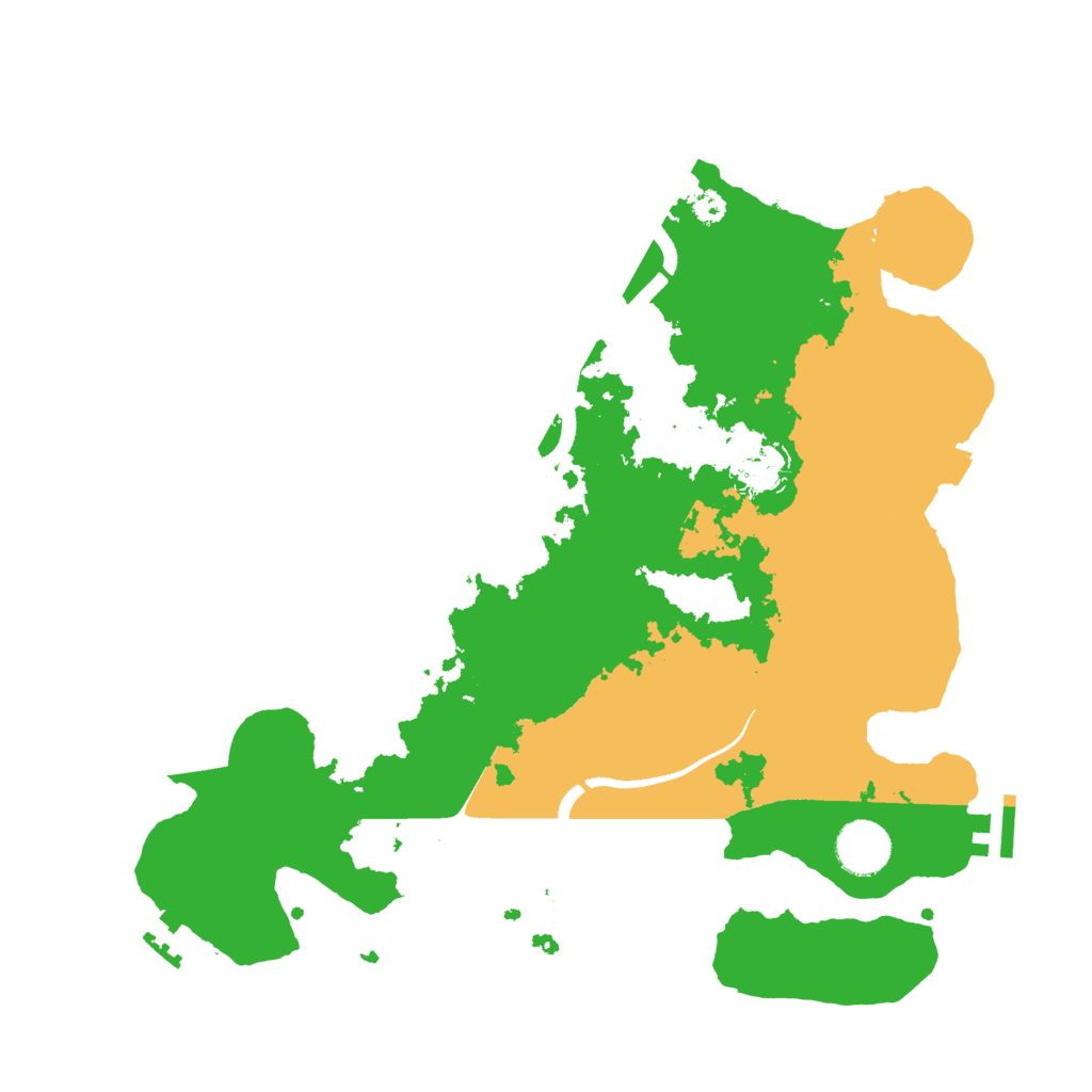 Biome Rust Map: Procedural Map, Size: 3500, Seed: 345674573