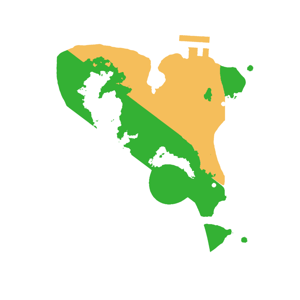 Biome Rust Map: Procedural Map, Size: 2000, Seed: 31337