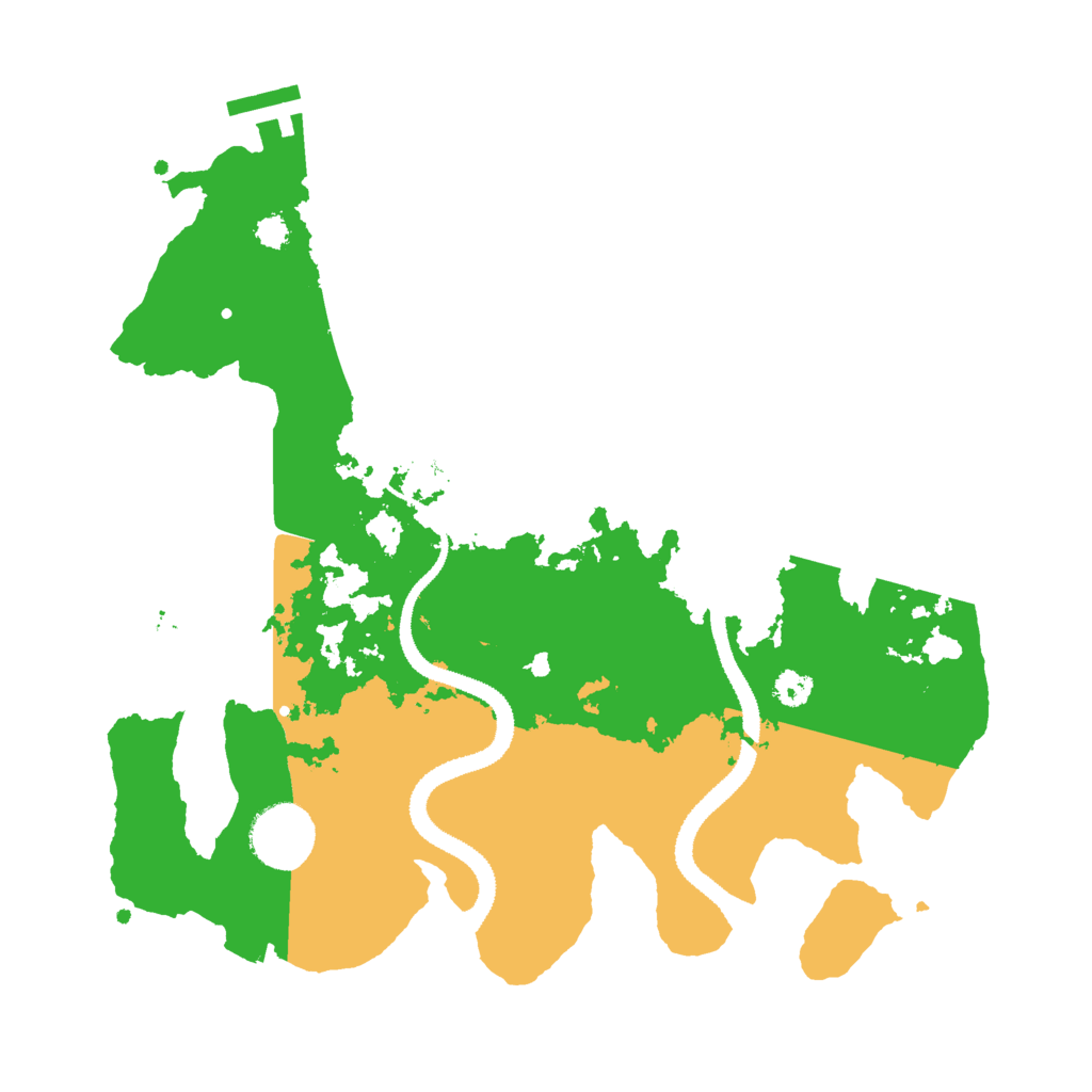 Biome Rust Map: Procedural Map, Size: 3000, Seed: 93366