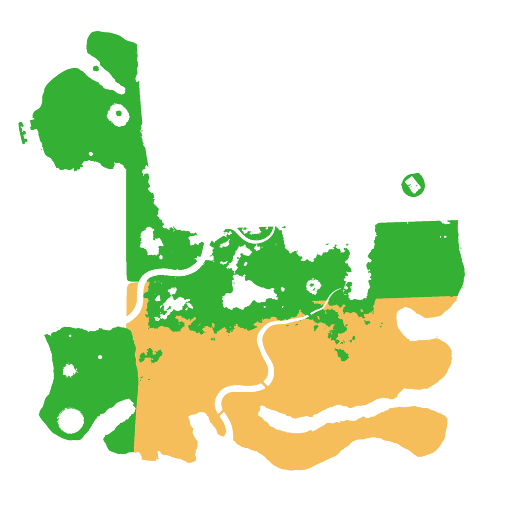 Biome Rust Map: Procedural Map, Size: 3500, Seed: 17456123