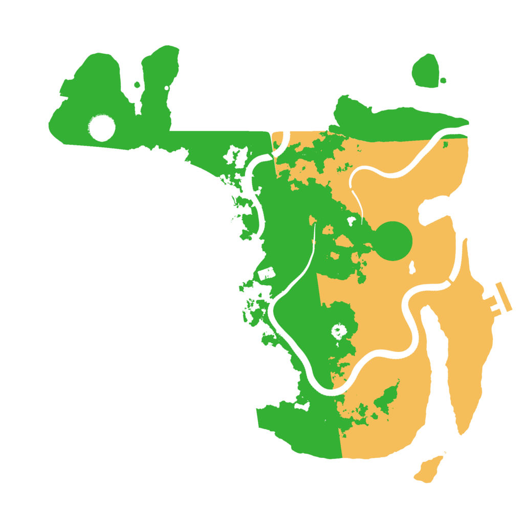 Biome Rust Map: Procedural Map, Size: 3500, Seed: 830185208