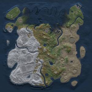 Thumbnail Rust Map: Procedural Map, Size: 4250, Seed: 26852836, 16 Monuments