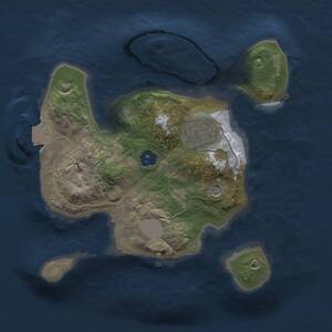 Thumbnail Rust Map: Procedural Map, Size: 2000, Seed: 83235209, 3 Monuments