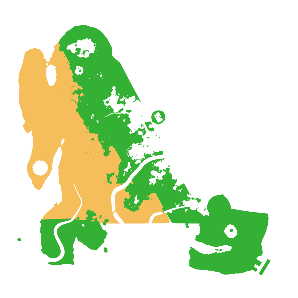 Biome Rust Map: Procedural Map, Size: 3500, Seed: 1321211161