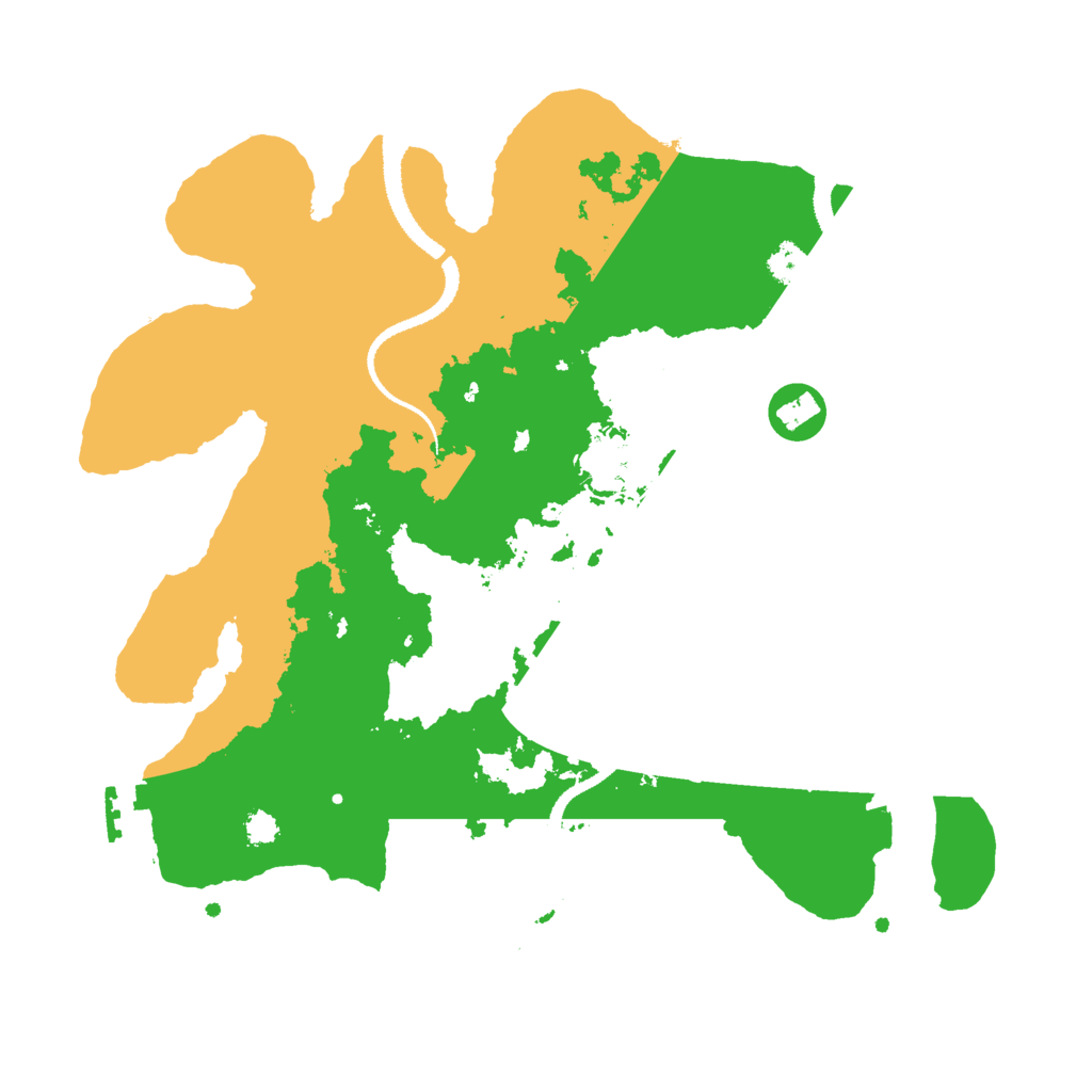 Biome Rust Map: Procedural Map, Size: 3000, Seed: 65484
