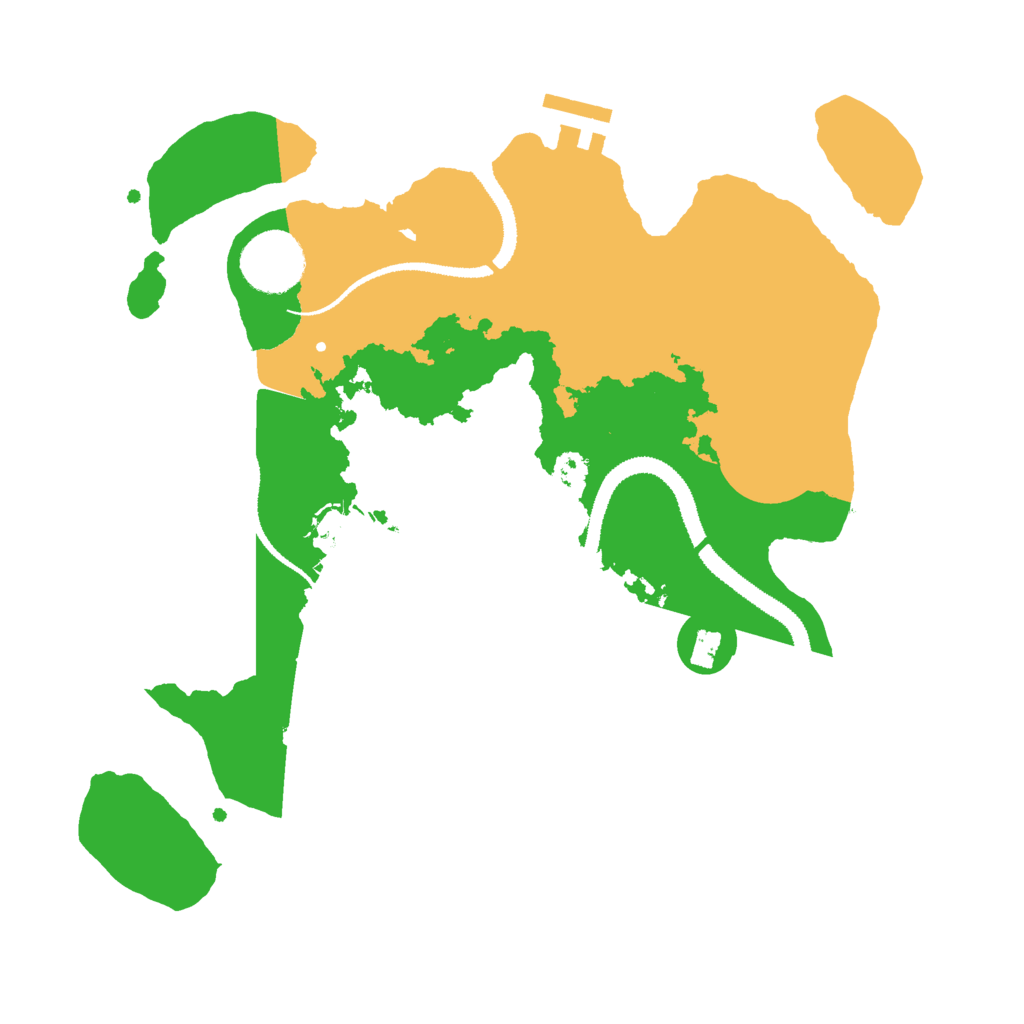 Biome Rust Map: Procedural Map, Size: 3000, Seed: 9605