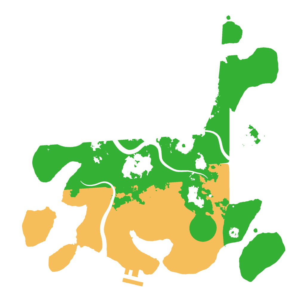 Biome Rust Map: Procedural Map, Size: 3000, Seed: 9596