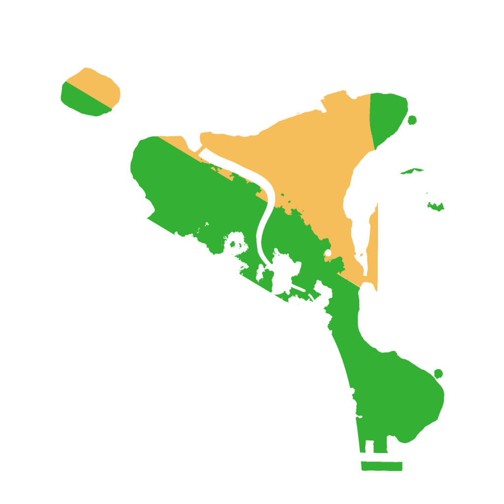 Biome Rust Map: Procedural Map, Size: 2200, Seed: 1192361626