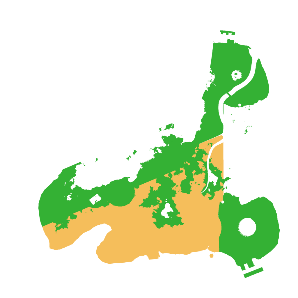 Biome Rust Map: Procedural Map, Size: 3000, Seed: 39657