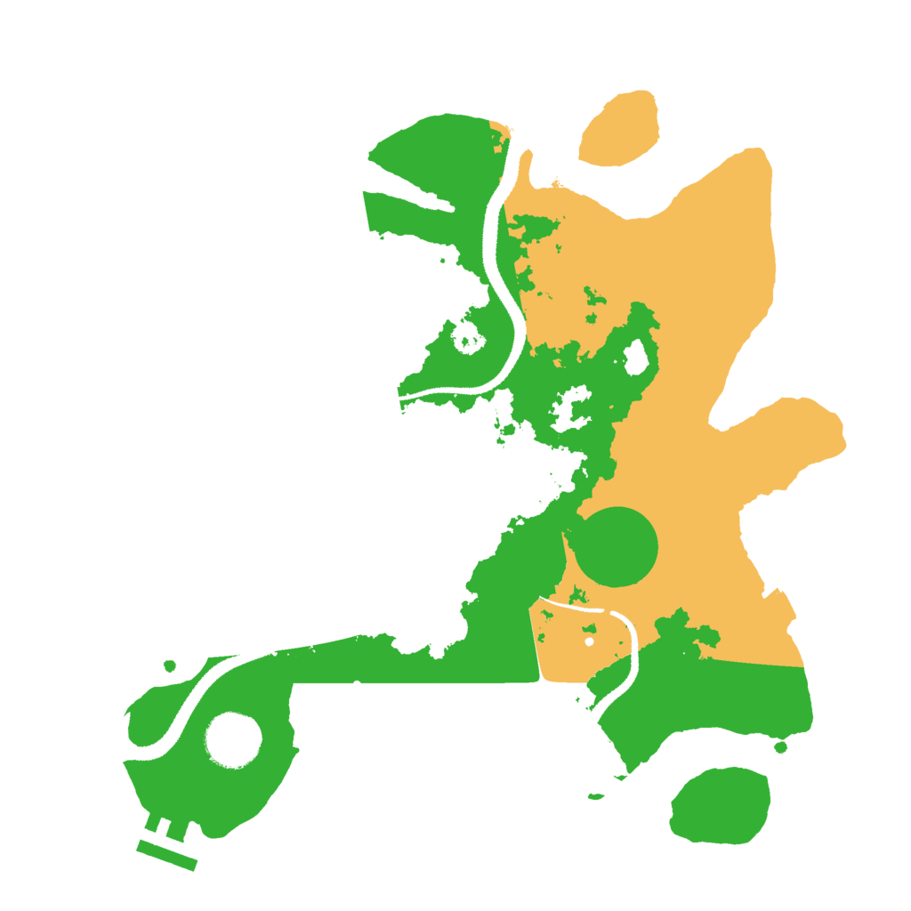 Biome Rust Map: Procedural Map, Size: 3000, Seed: 17156