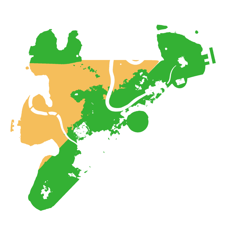 Biome Rust Map: Procedural Map, Size: 3000, Seed: 564985416
