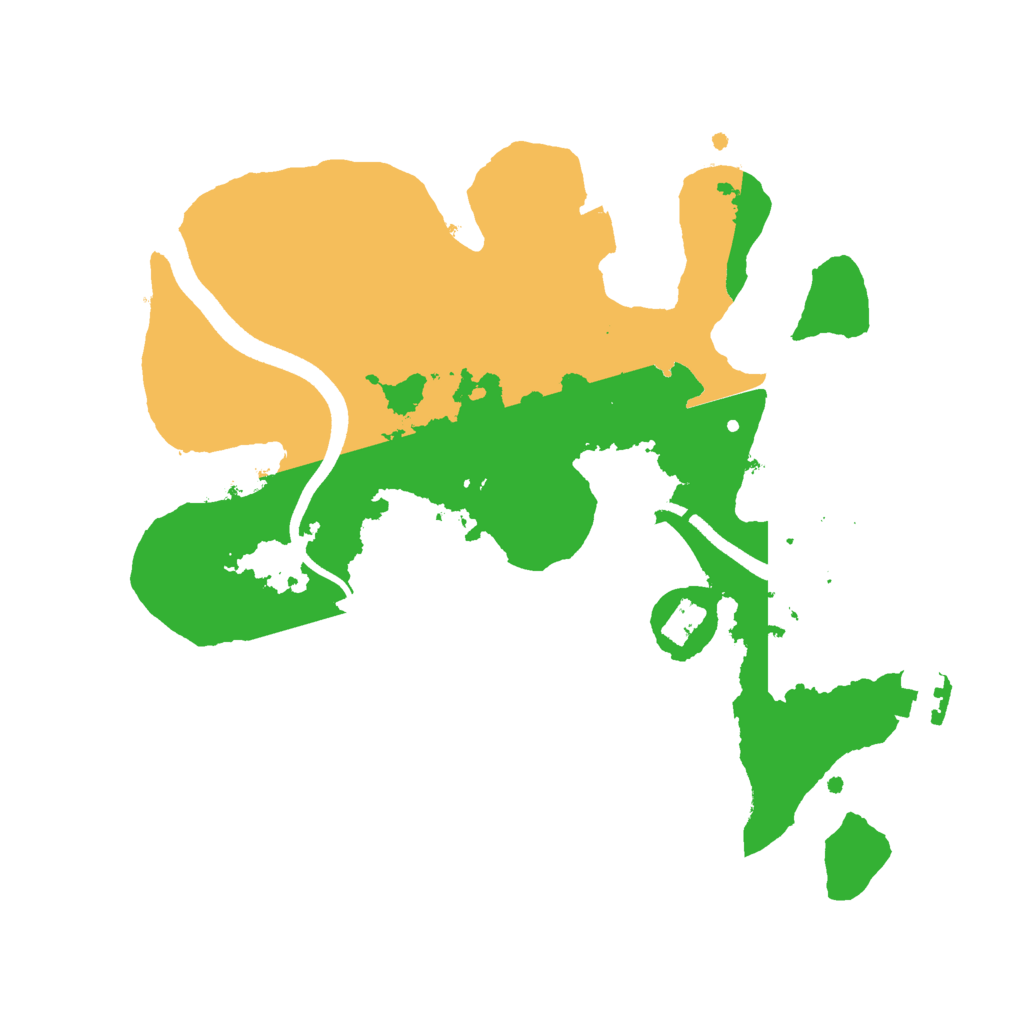 Biome Rust Map: Procedural Map, Size: 2500, Seed: 1980517633