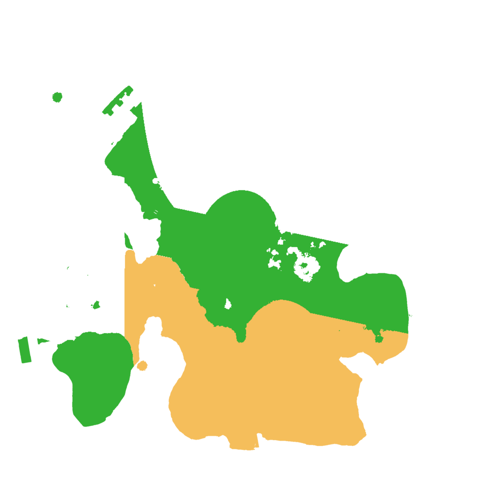 Biome Rust Map: Procedural Map, Size: 2000, Seed: 578554