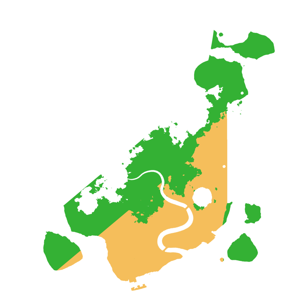 Biome Rust Map: Procedural Map, Size: 3000, Seed: 252345