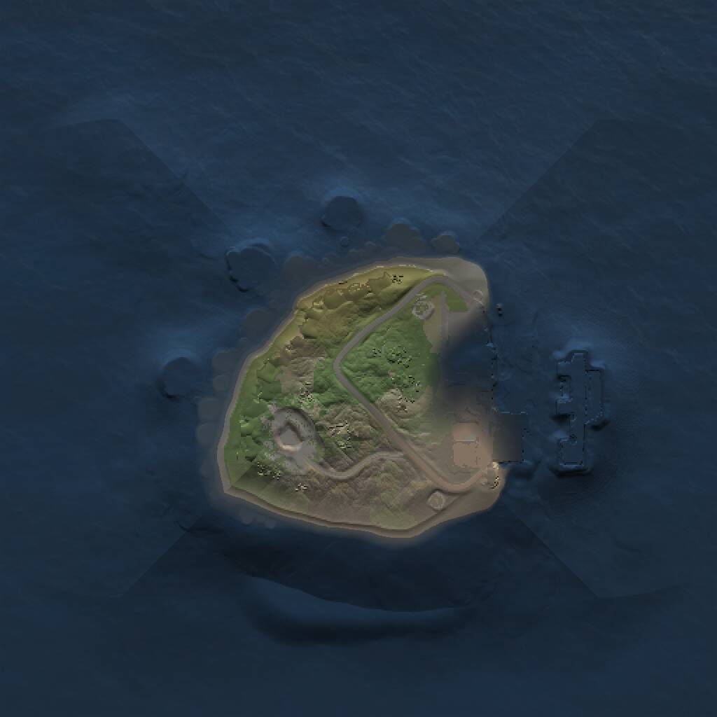 Rust Map: Procedural Map, Size: 1000, Seed: 666446, 2 Monuments