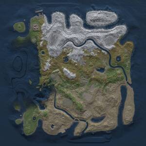 Thumbnail Rust Map: Procedural Map, Size: 4000, Seed: 1548727520, 15 Monuments