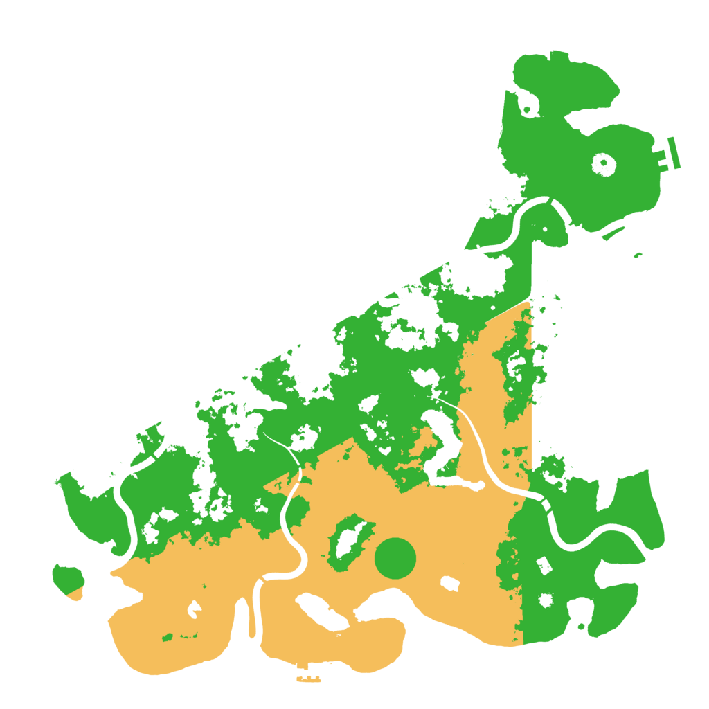 Biome Rust Map: Procedural Map, Size: 4500, Seed: 1580092607