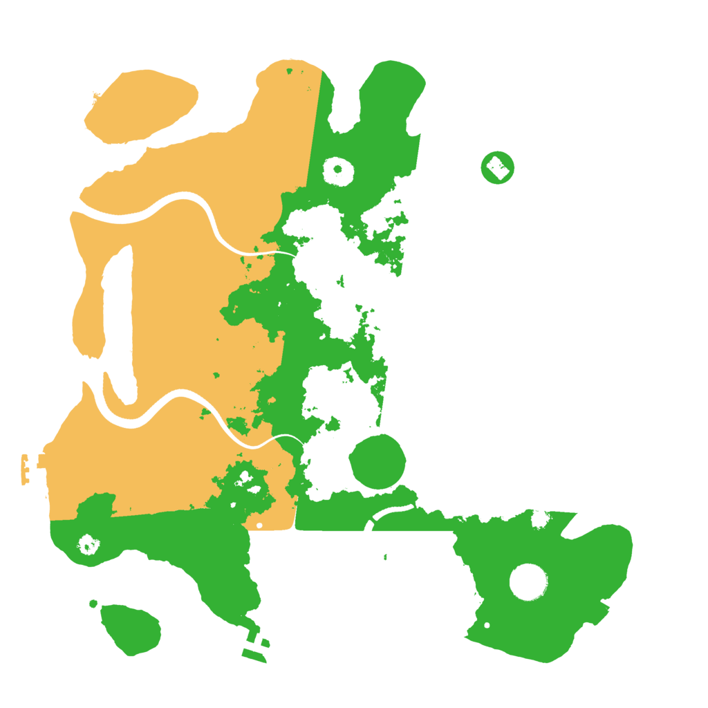 Biome Rust Map: Procedural Map, Size: 3500, Seed: 1290676235