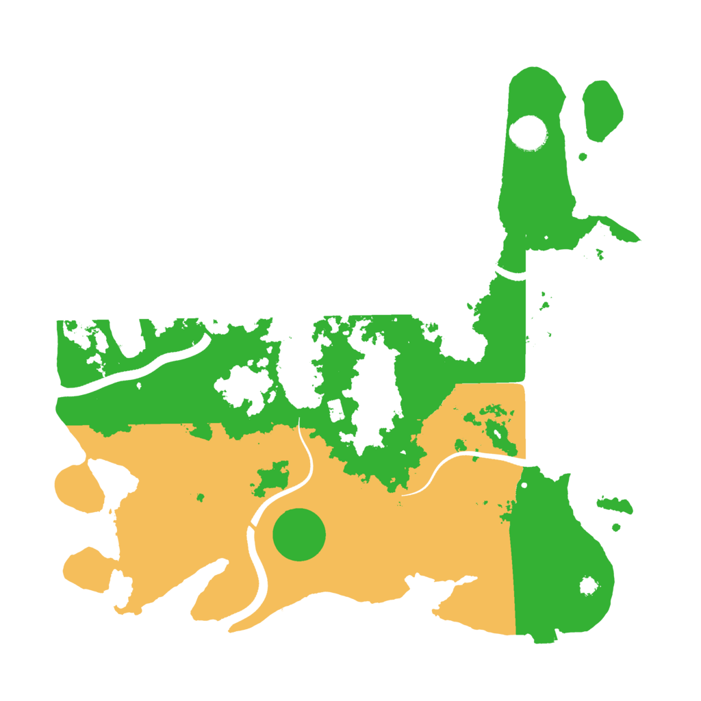 Biome Rust Map: Procedural Map, Size: 3500, Seed: 947228440