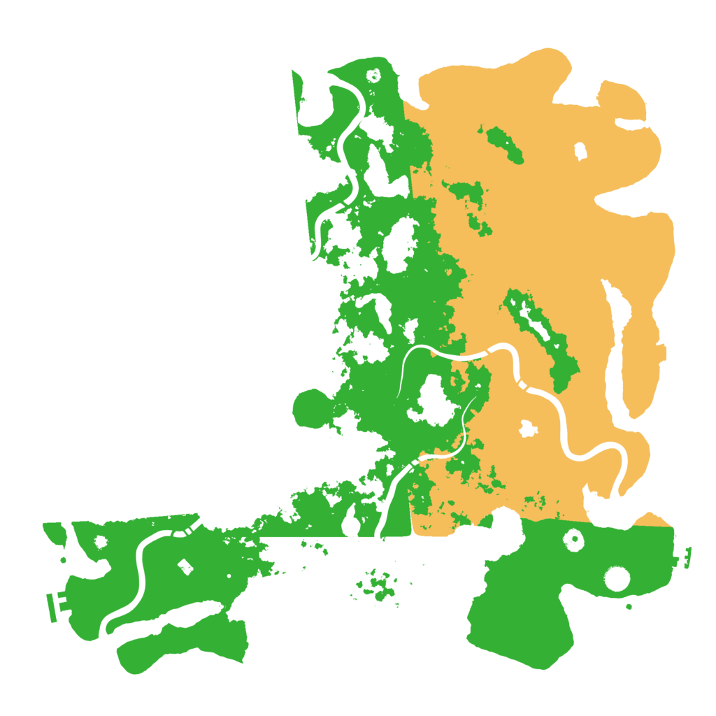 Biome Rust Map: Procedural Map, Size: 5000, Seed: 551001938