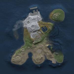 Thumbnail Rust Map: Procedural Map, Size: 2000, Seed: 666446, 5 Monuments