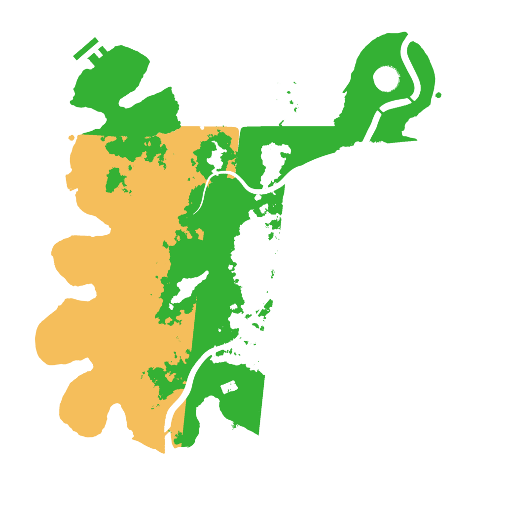 Biome Rust Map: Procedural Map, Size: 3500, Seed: 905259161