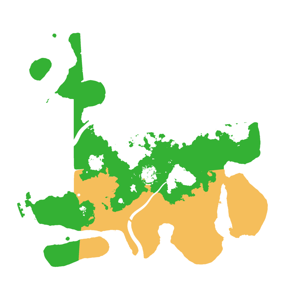 Biome Rust Map: Procedural Map, Size: 3000, Seed: 32035