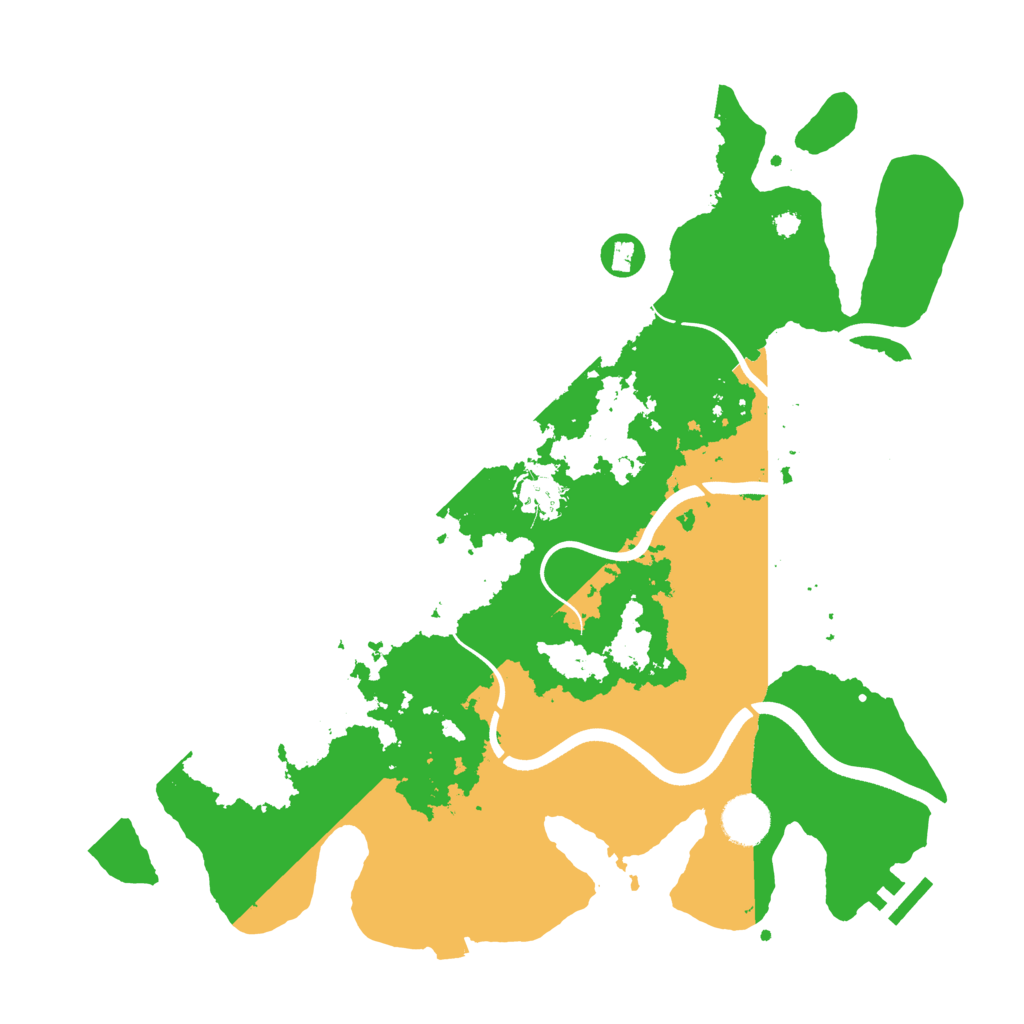 Biome Rust Map: Procedural Map, Size: 3700, Seed: 397043142