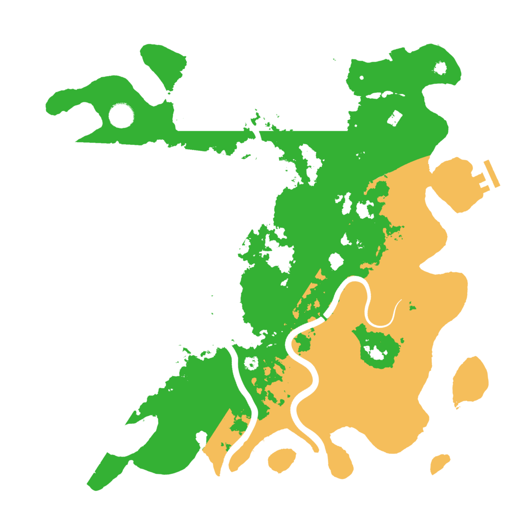 Biome Rust Map: Procedural Map, Size: 3700, Seed: 721546694