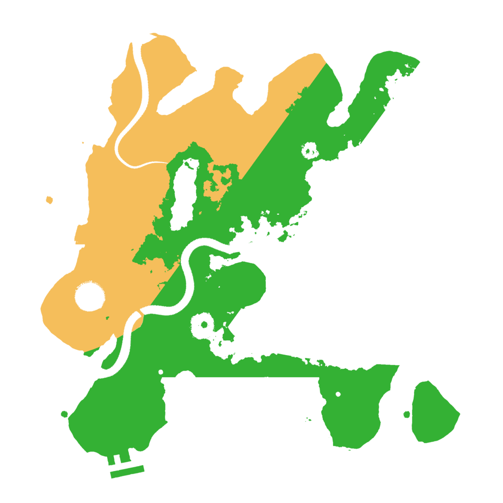 Biome Rust Map: Procedural Map, Size: 3000, Seed: 1664750296