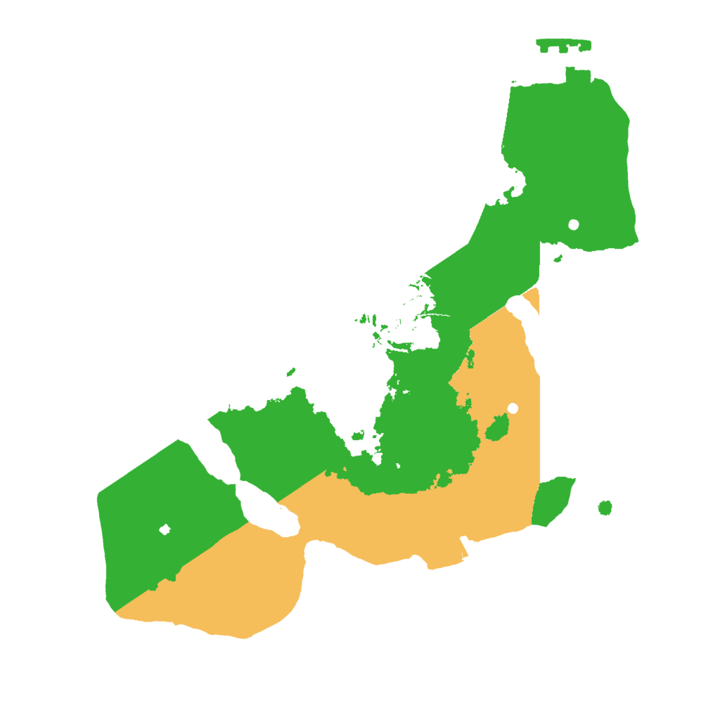 Biome Rust Map: Procedural Map, Size: 2000, Seed: 1339847892