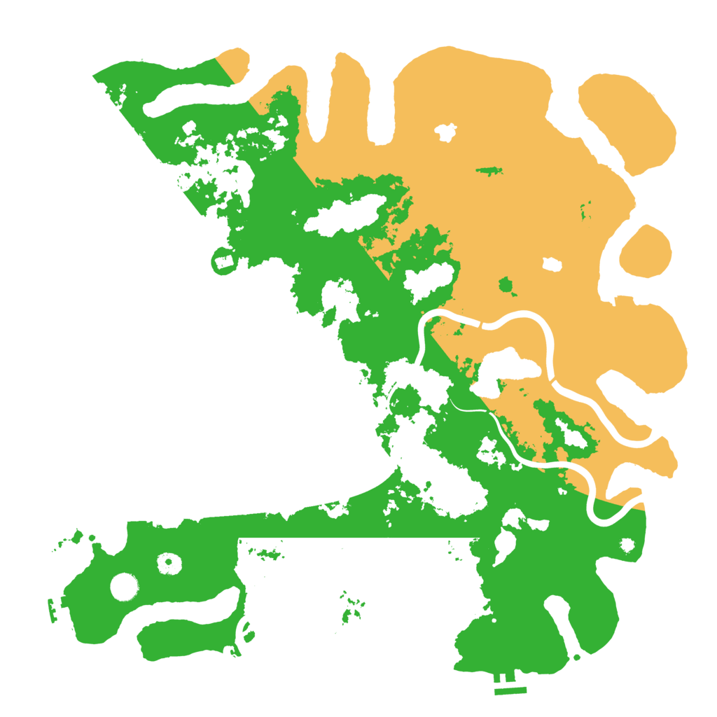 Biome Rust Map: Procedural Map, Size: 4500, Seed: 30080