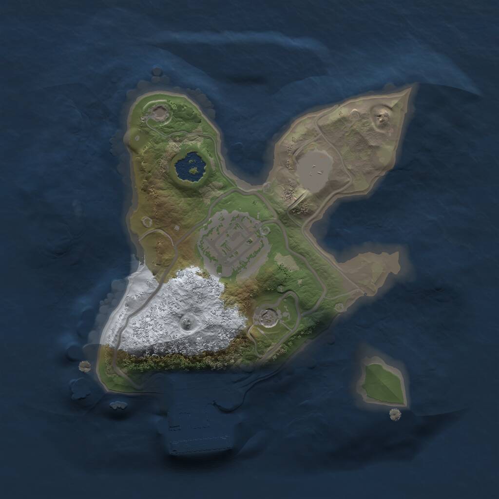 Rust Map: Procedural Map, Size: 1700, Seed: 19686, 4 Monuments