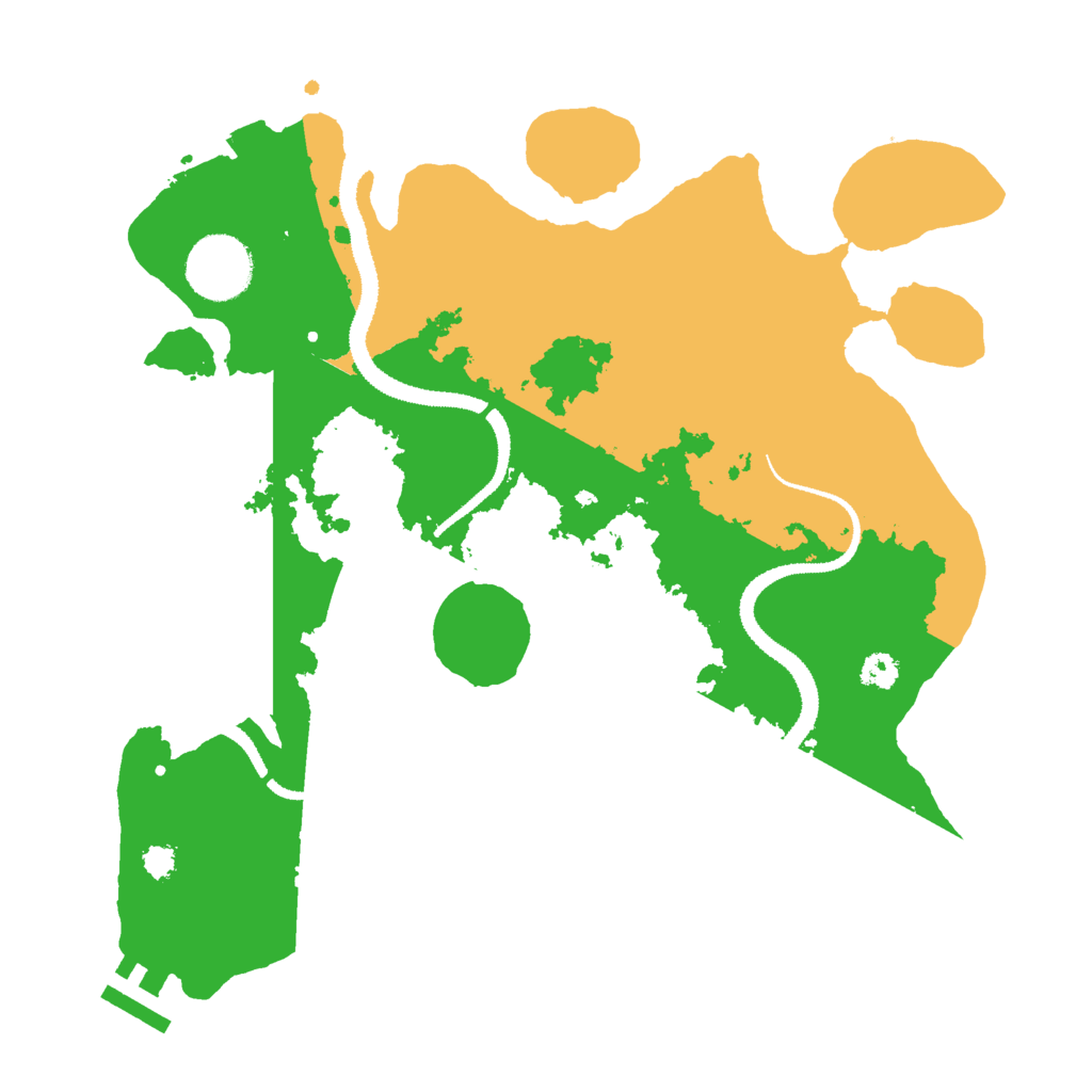 Biome Rust Map: Procedural Map, Size: 3000, Seed: 2011548645