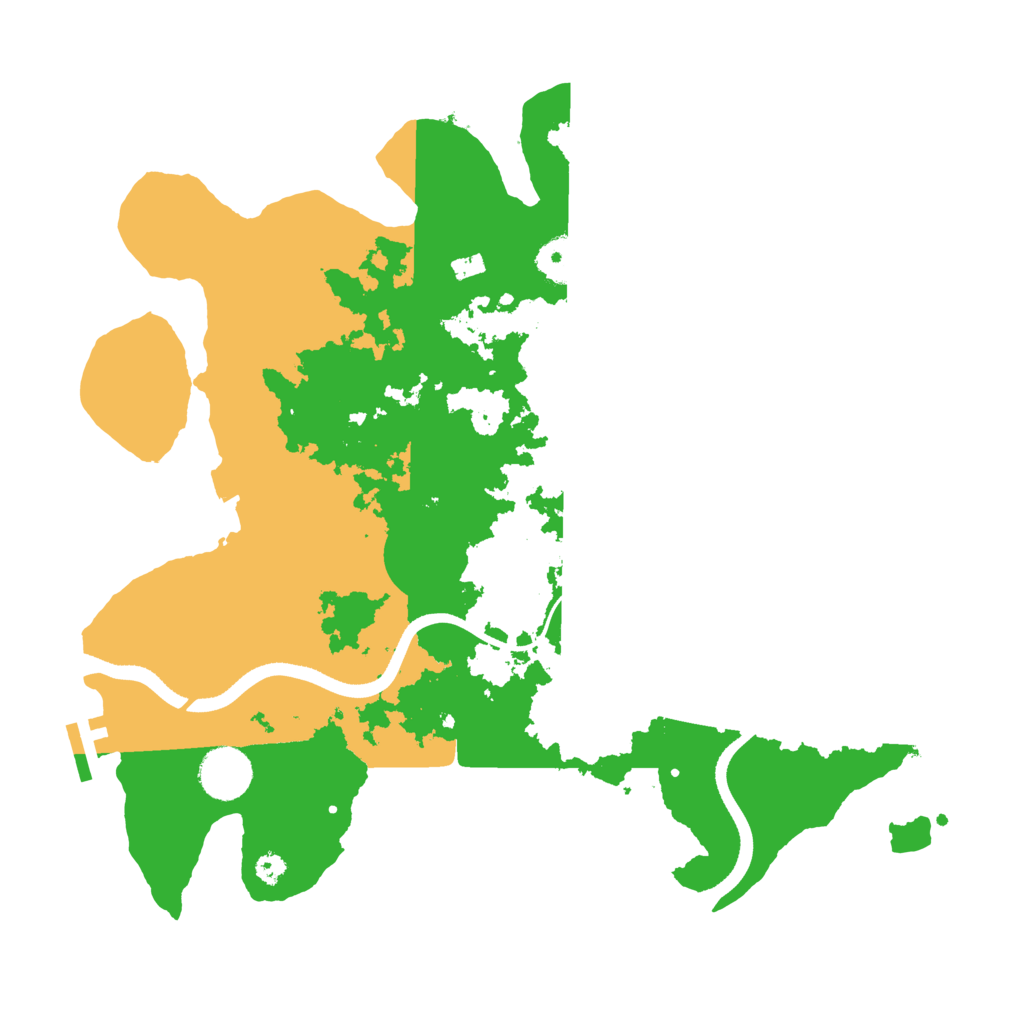 Biome Rust Map: Procedural Map, Size: 3500, Seed: 634382211