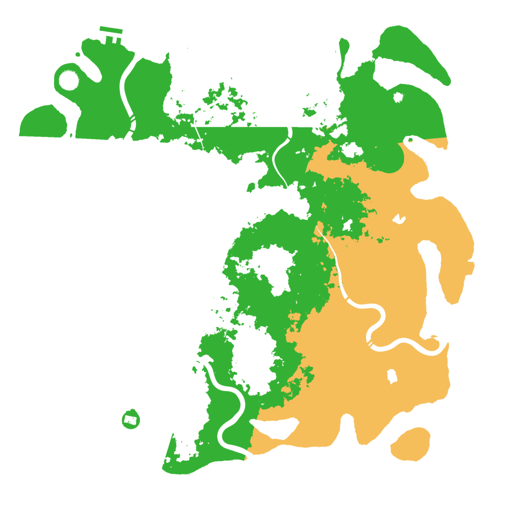 Biome Rust Map: Procedural Map, Size: 4500, Seed: 1374335378