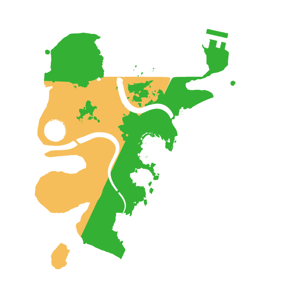 Biome Rust Map: Procedural Map, Size: 2500, Seed: 3734999